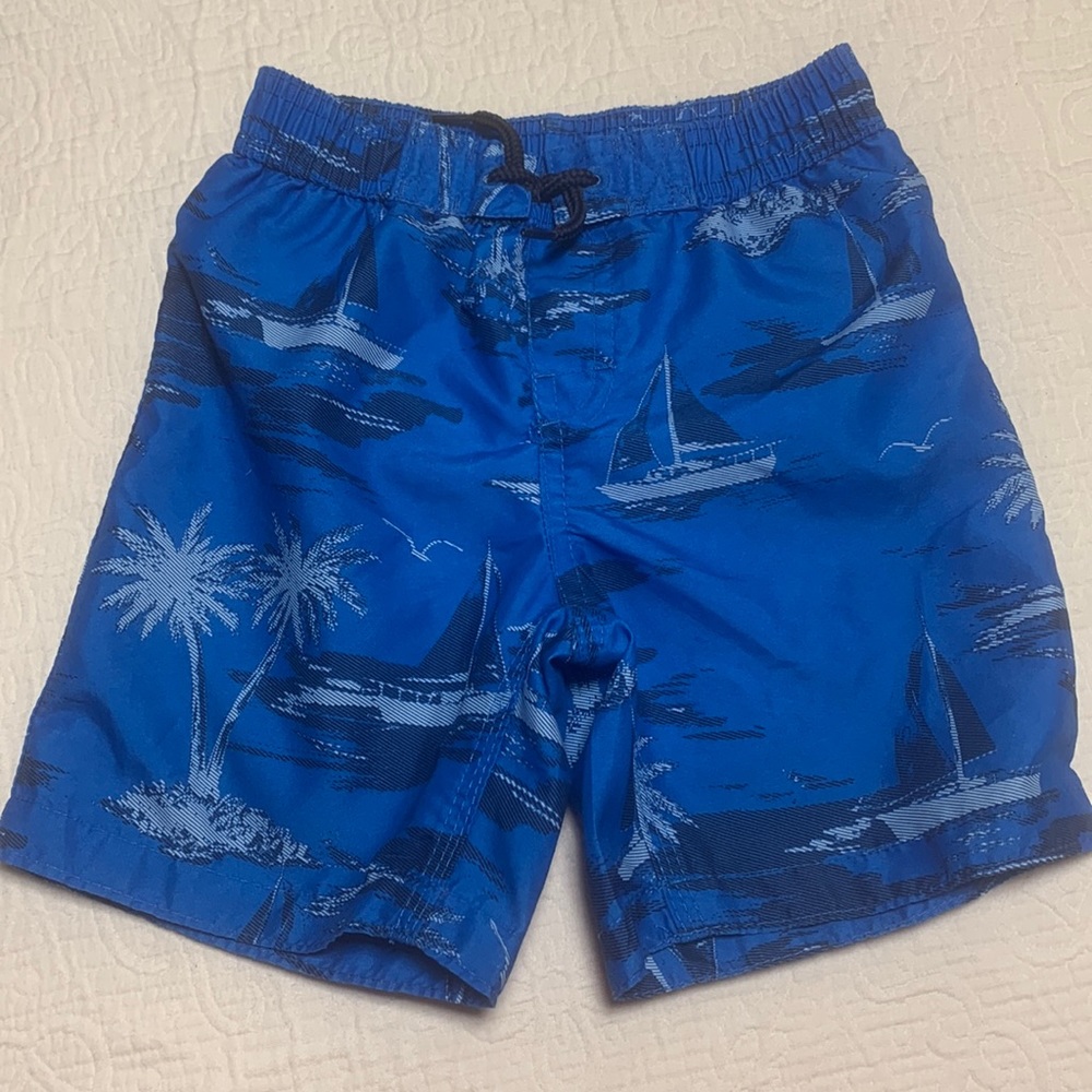 3T (4/$20) Nautical Tropical Themed Swim Trunks by Joe Fresh